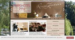 Desktop Screenshot of parkhotel-rosarium.de